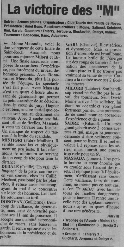 05 septembre 2004 ( La Provence )