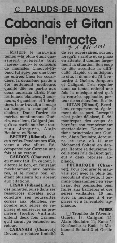 1 mai 1991(la provence)