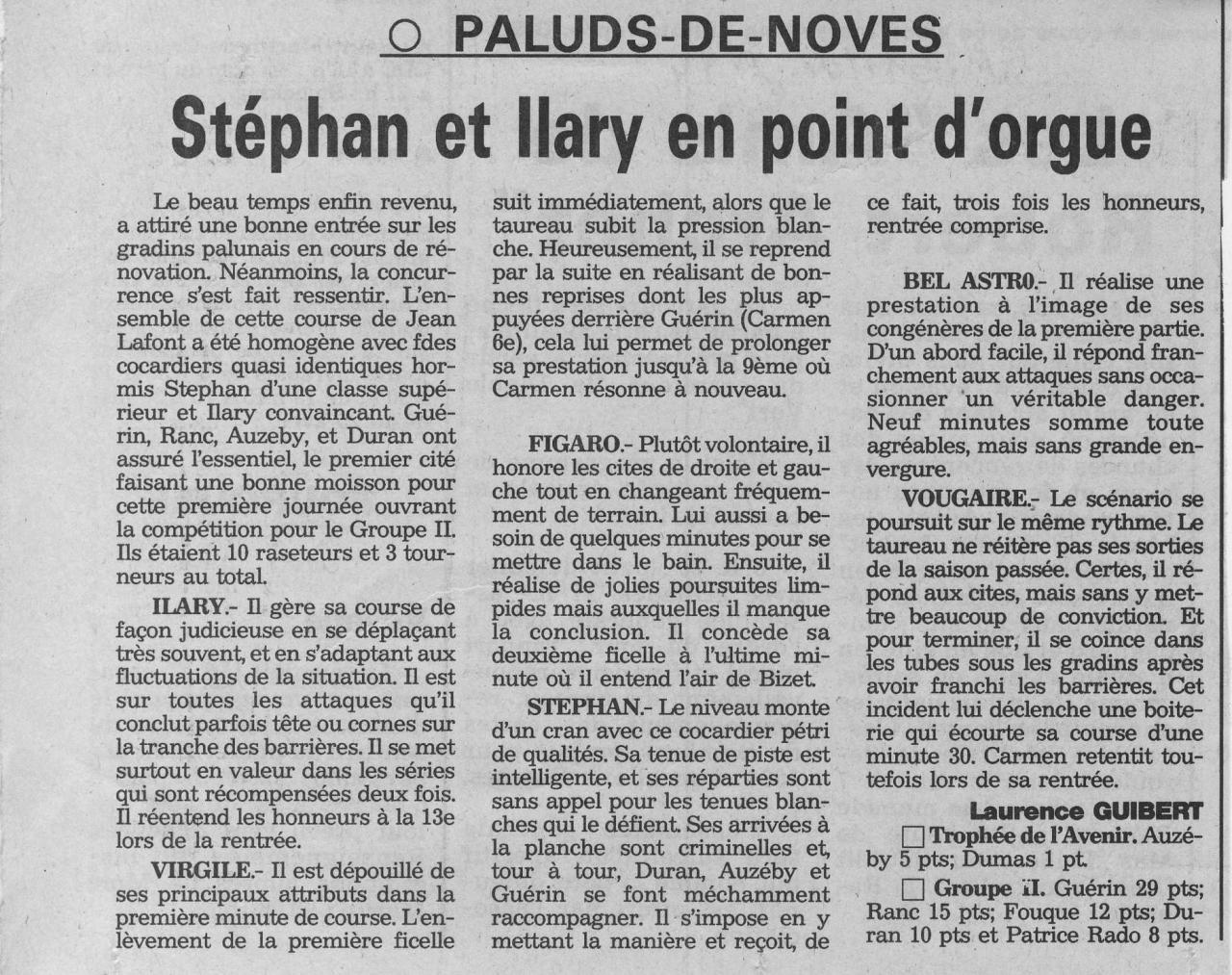 1 mai 1994 ( la provence)