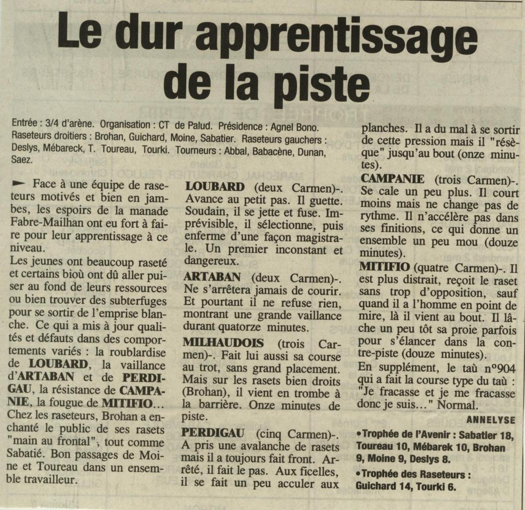 1 mai 2003 ( La provence )