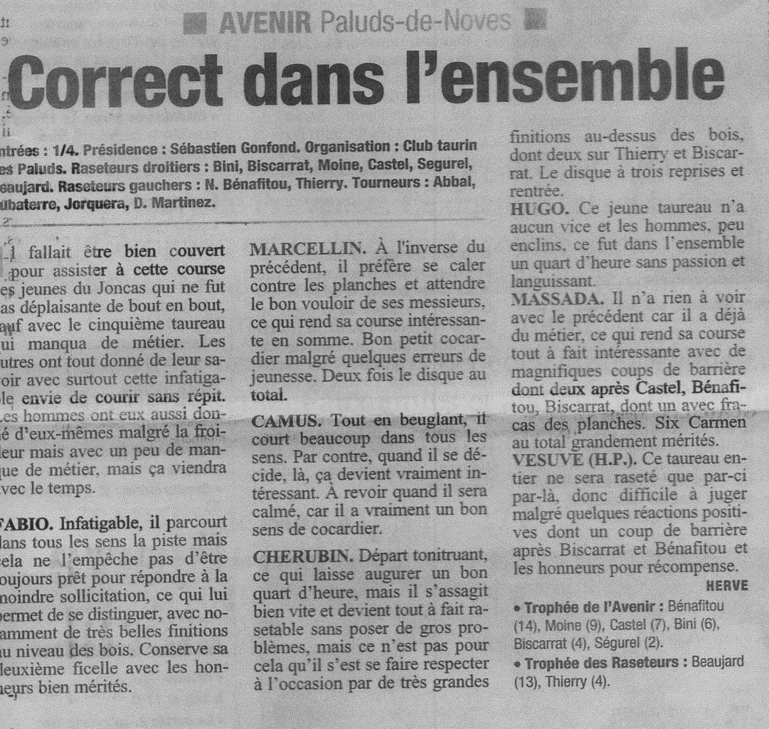 10 avril 2005 (la provence)