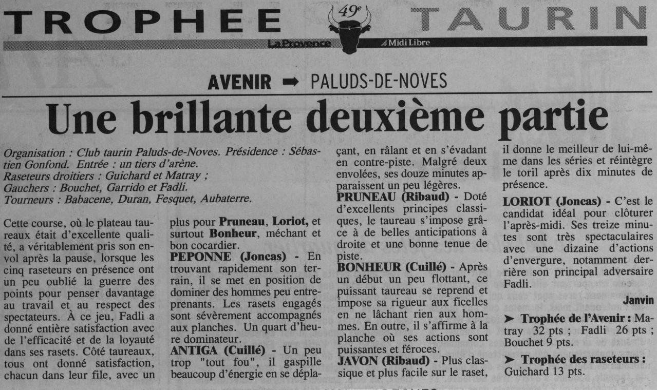 18 juin 2000 (La provence)