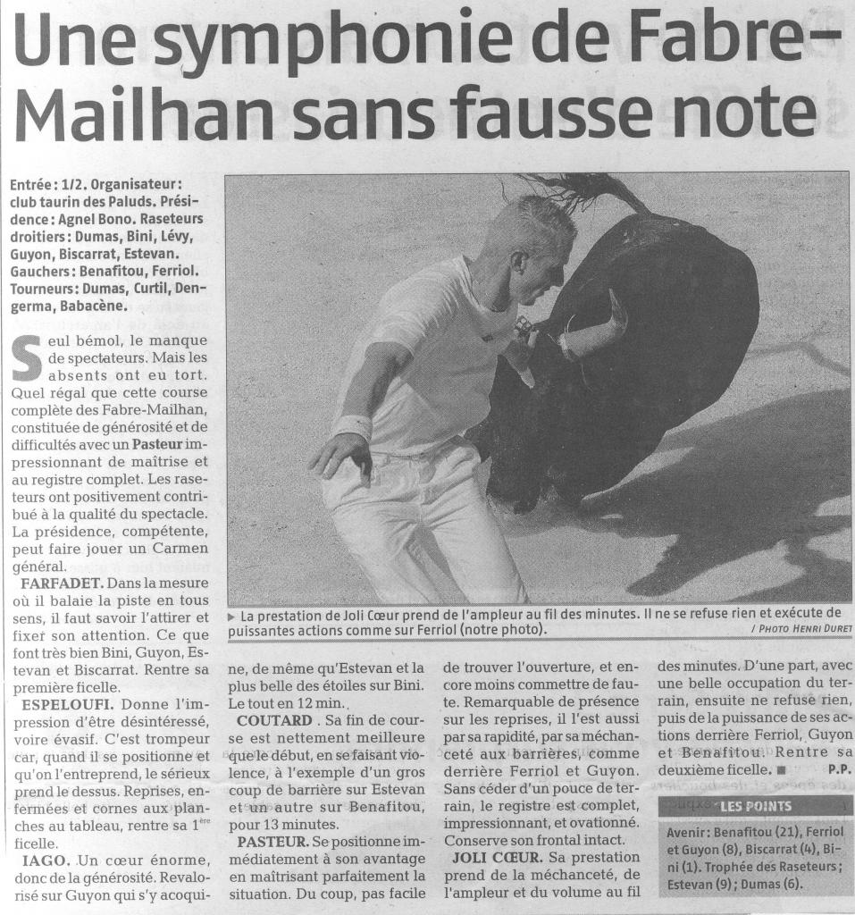 10 juin 2007 ( la provence)