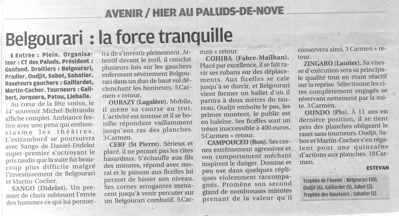 11 Aout 2013 (la provence)