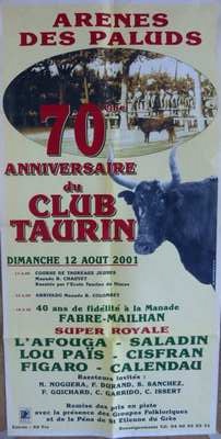12 aout 2001 70 annif club taurin