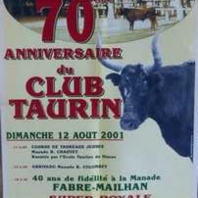 12 aout 2001 70 annif club taurin