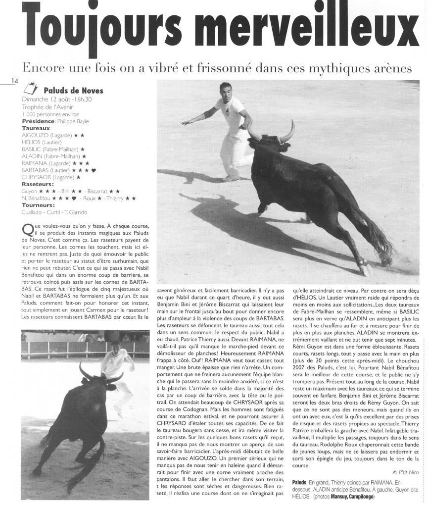 12 aout 2007 ( le cocardier)
