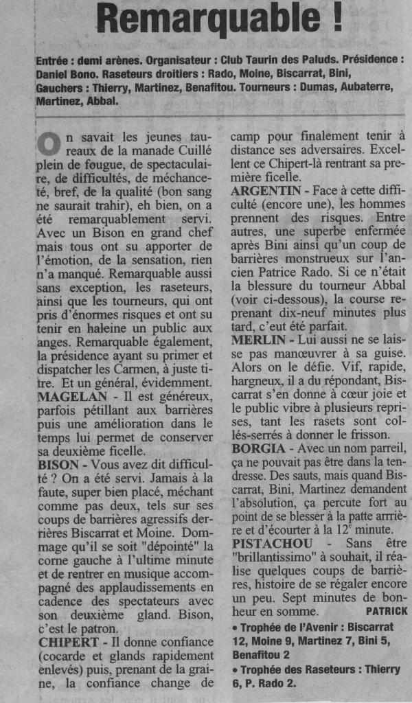 12 juin 2005 ( la Provence )