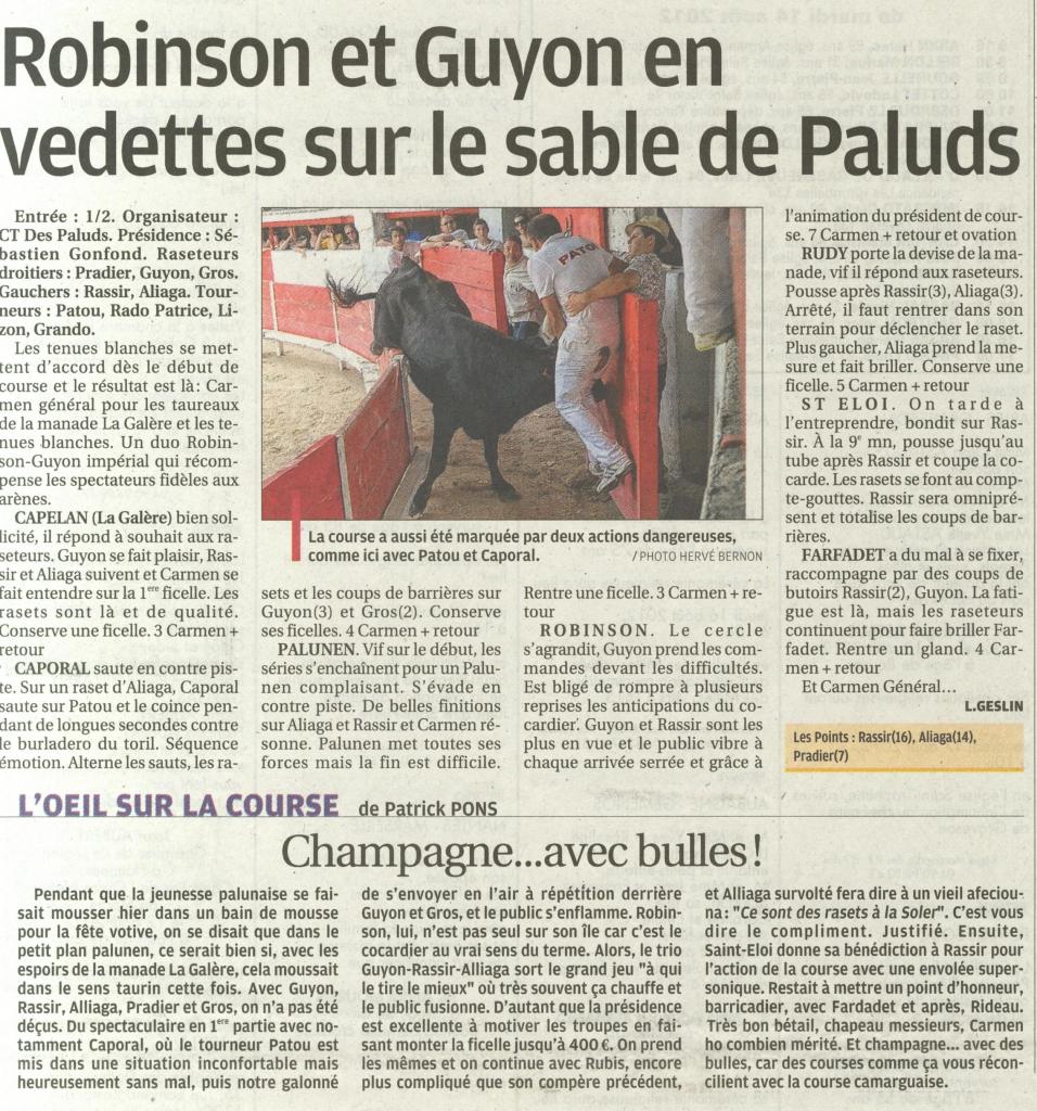 13 Aout 2012 (la provence)