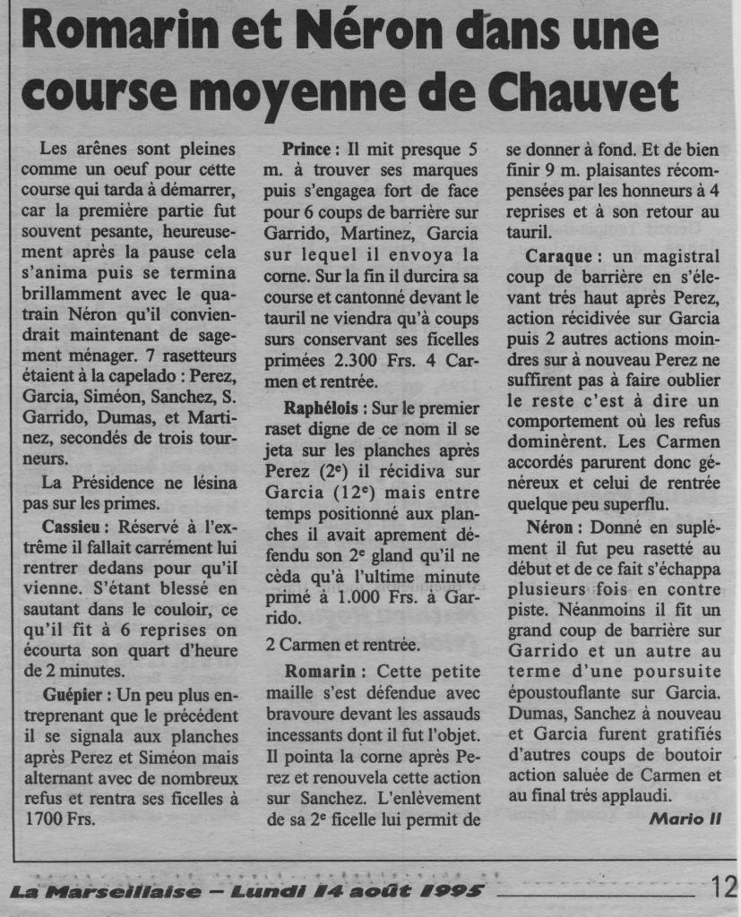 13 Aout  AS 1995 (la marseillaise)