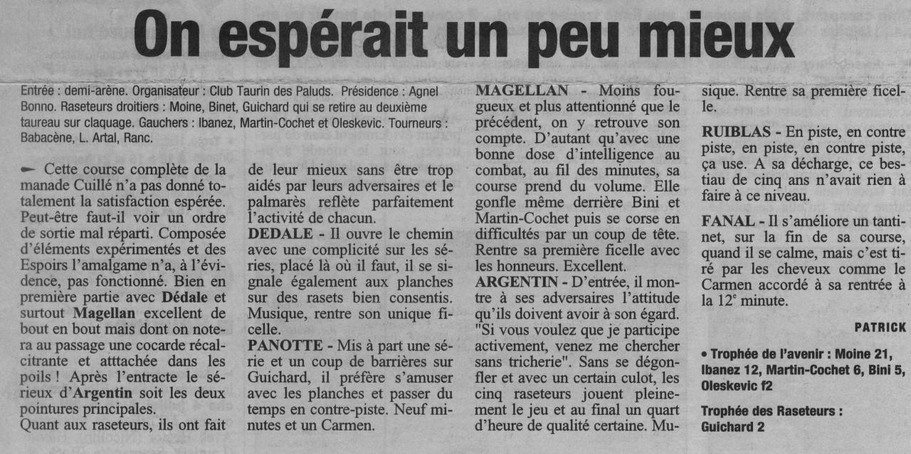 13 juin 2004 ( La Provence)