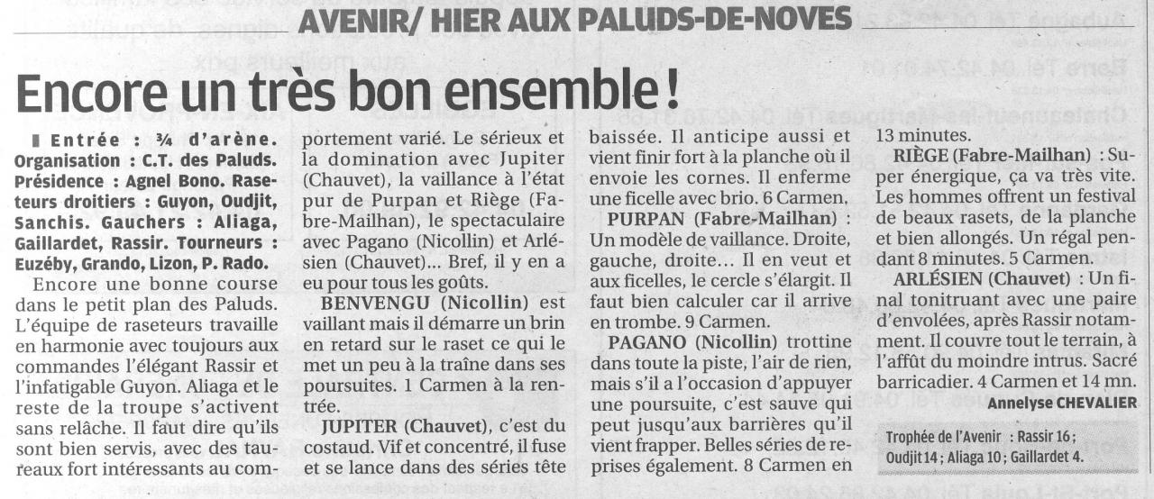 14 Aout 2012 (la provence)