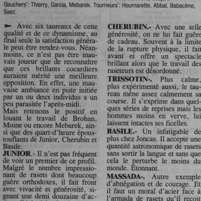 14 avril 2003 ( La Provence)