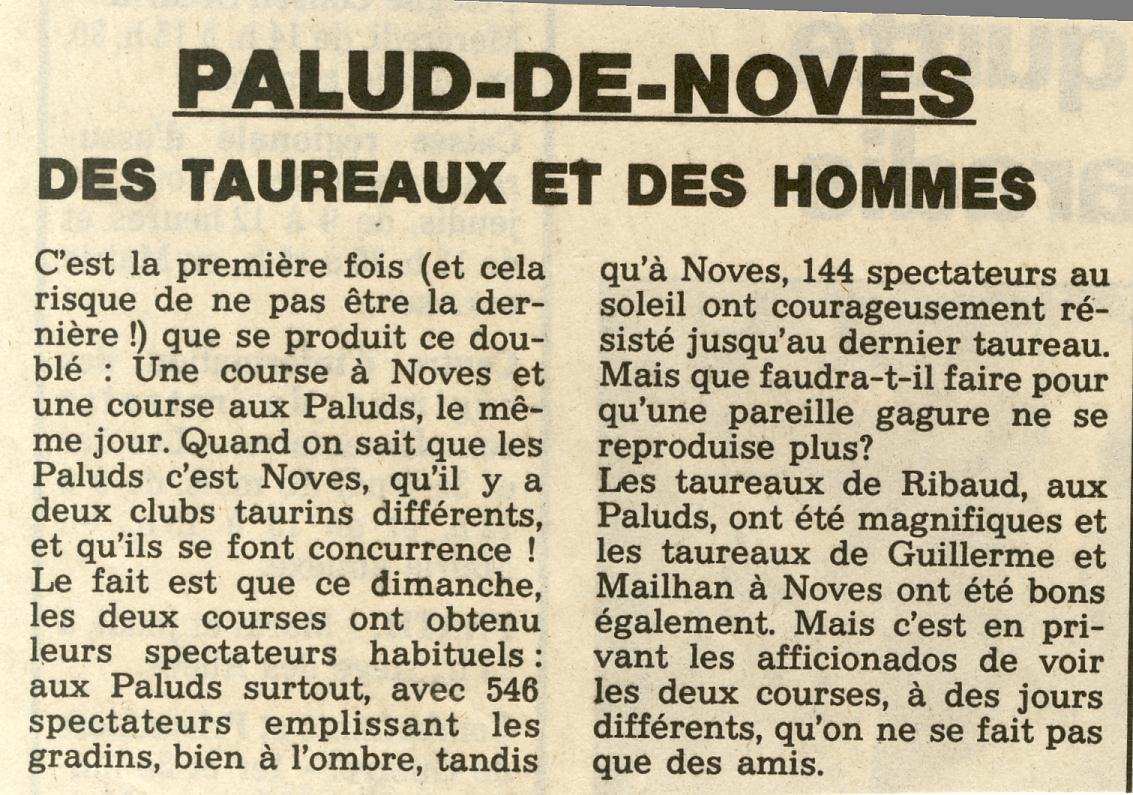 14 mai 1993 Course en meme temps aux Paluds et à Noves