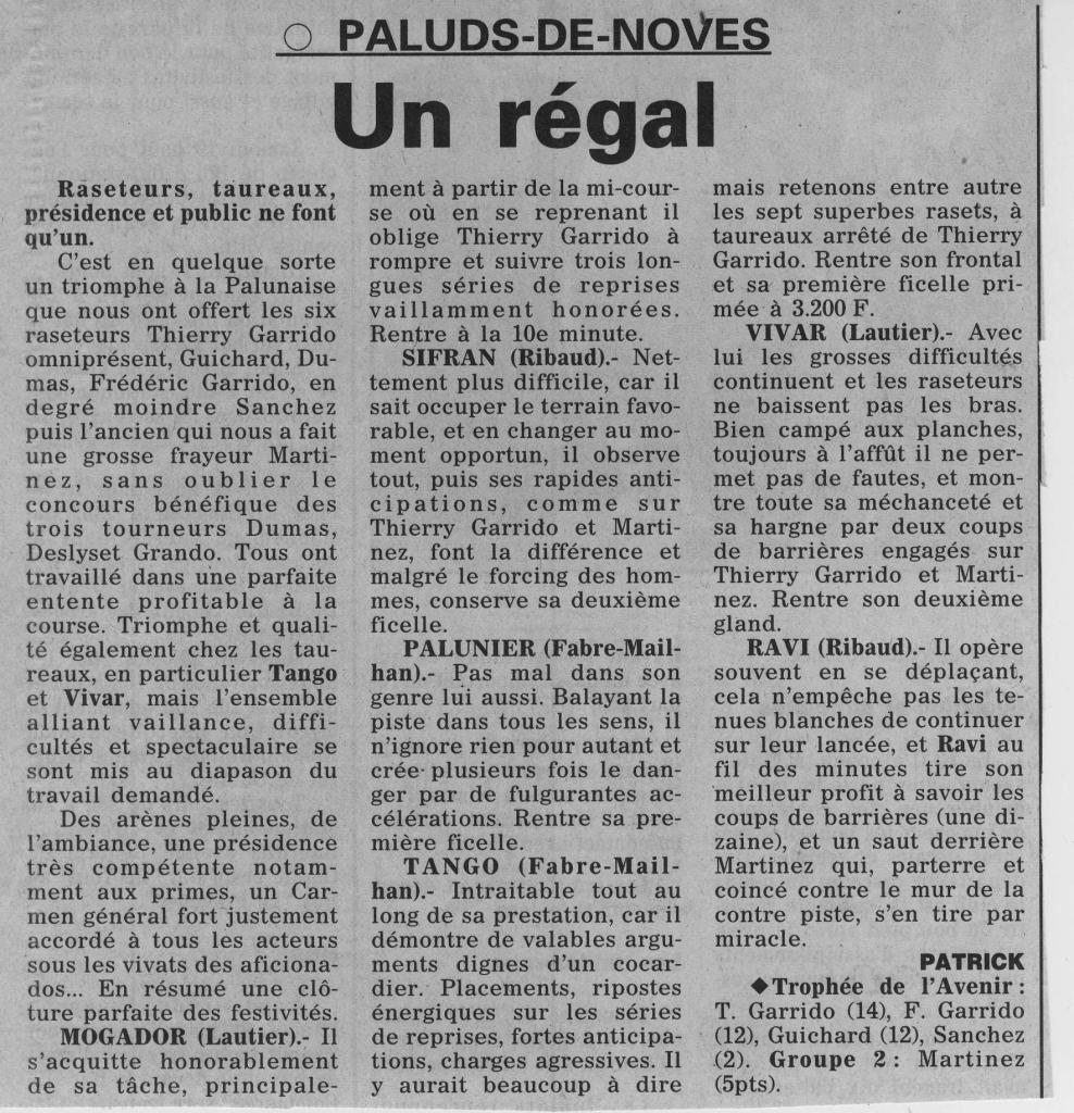 15 Aout  1995 ( la provence)
