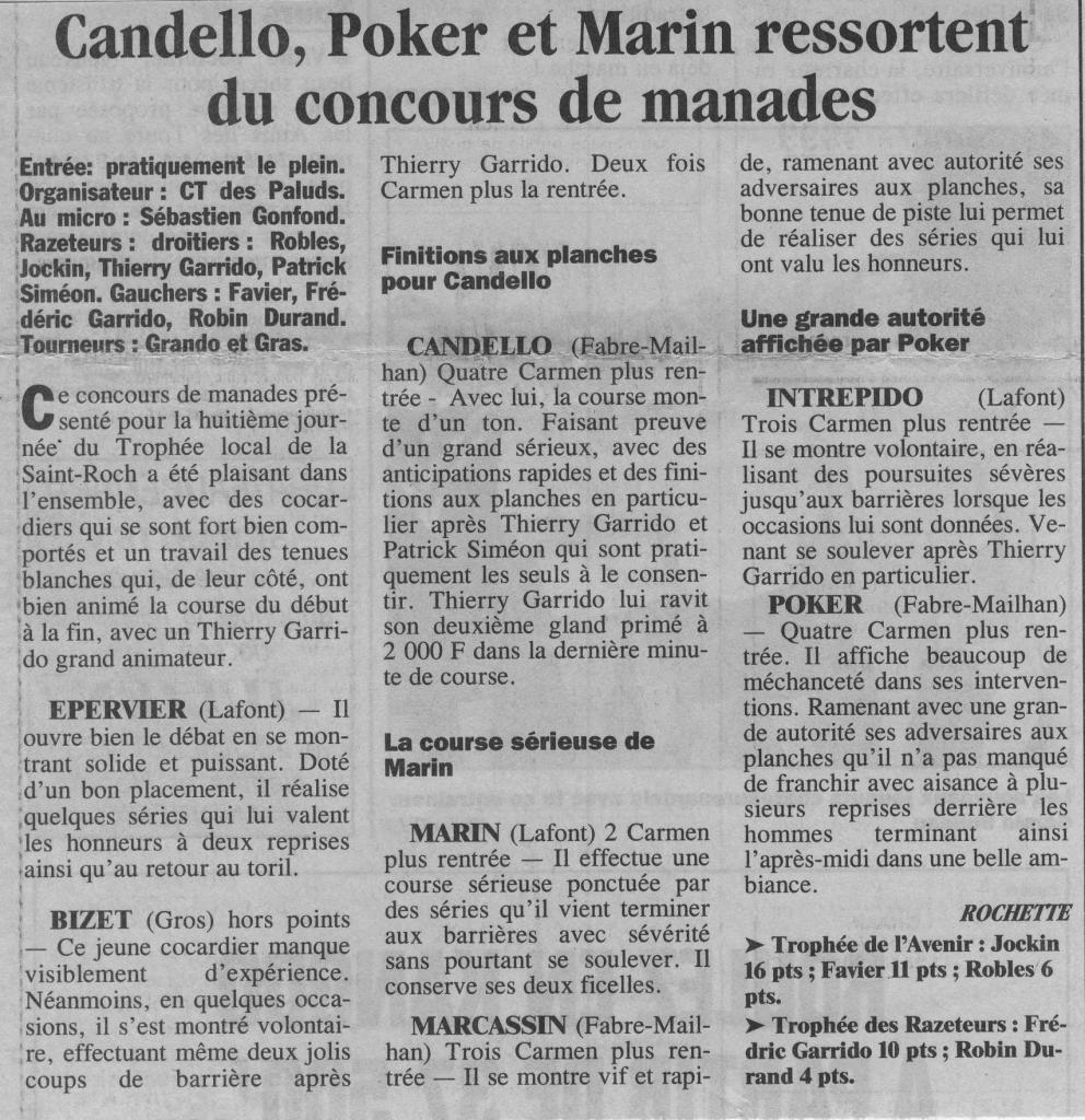 15 aout 1999 ( la provence)