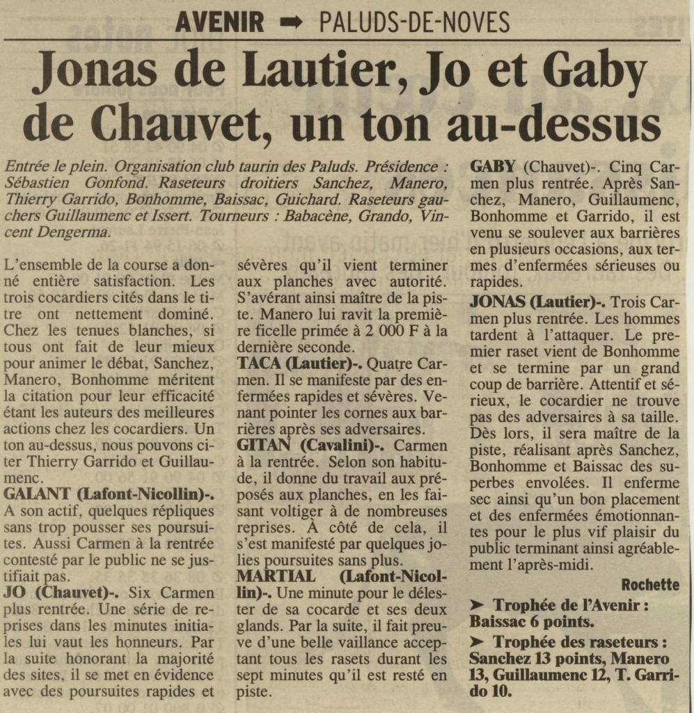 15 aout 2001 ( la provence)