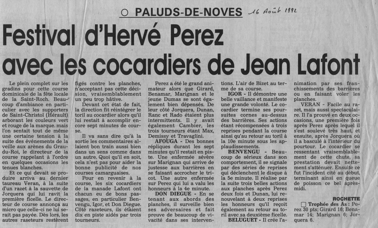 16 aout 1992 ( la provence)