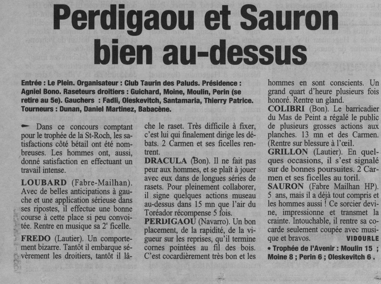 17 Aout 2004 ( La Provence )