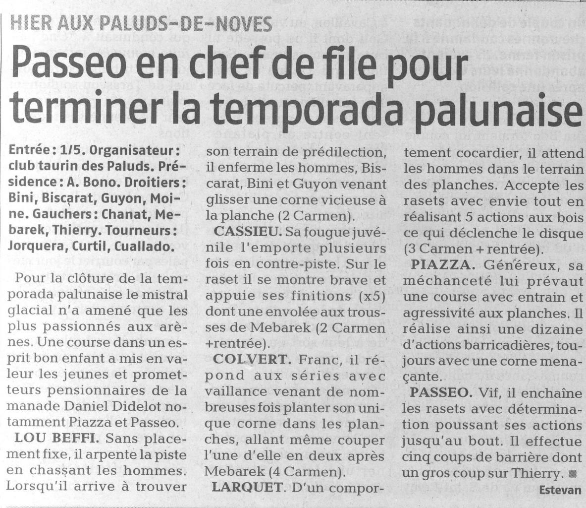 17 novembre 2007 ( la provence)