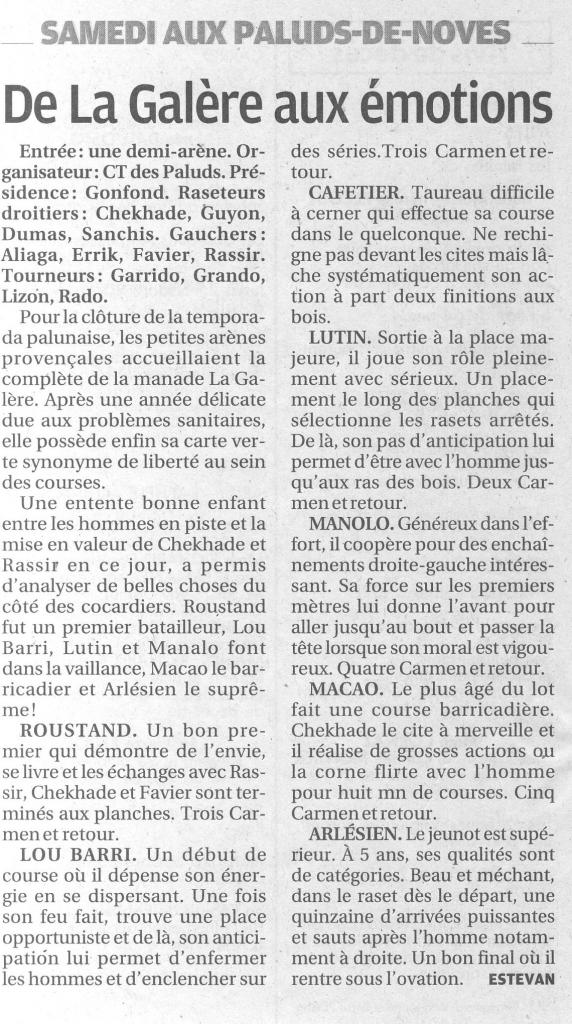 23 octobre 2010 (la provence)