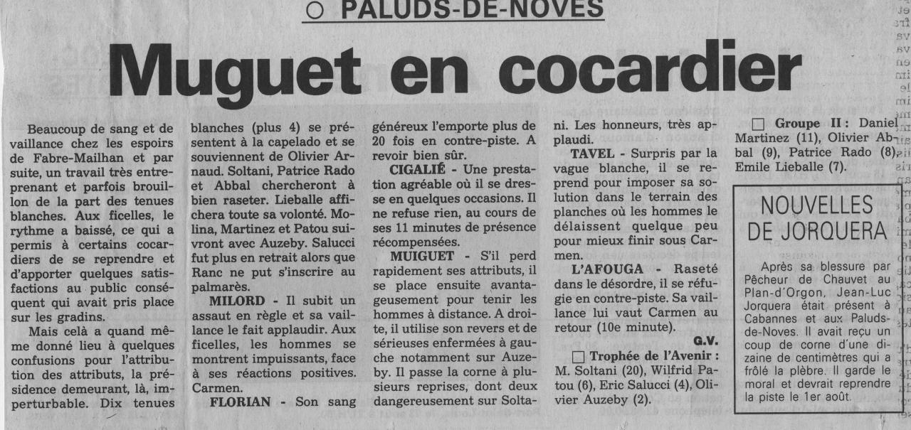 25 Juillet 1993 ( la provence)