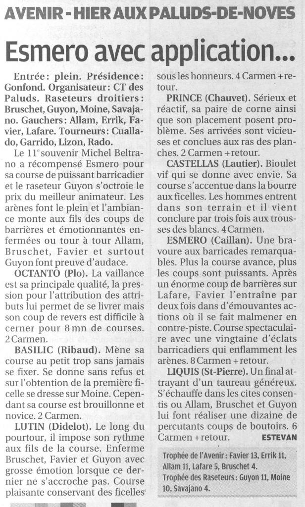 25 juillet 2010 ( la provence )