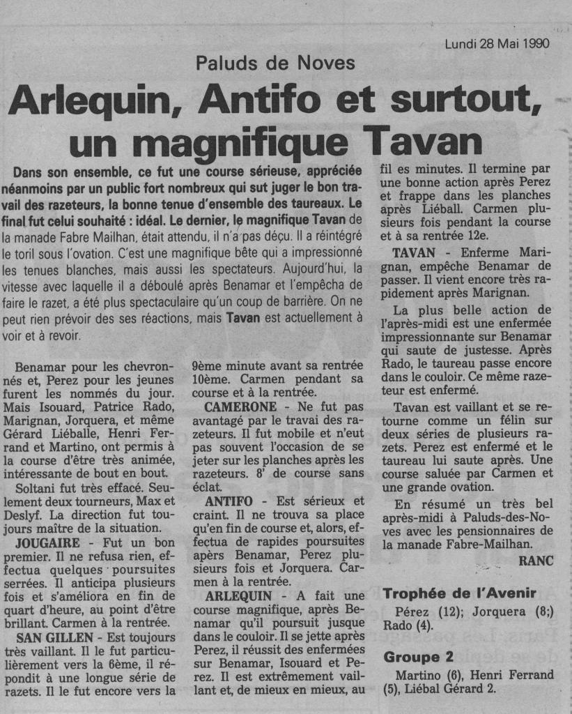 27 Mai 1990 ( La Provence)