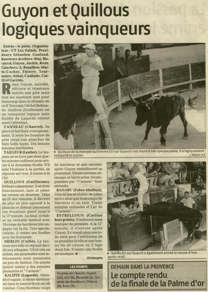 29 07 2007 Souvenir Beltrando (La Provence)