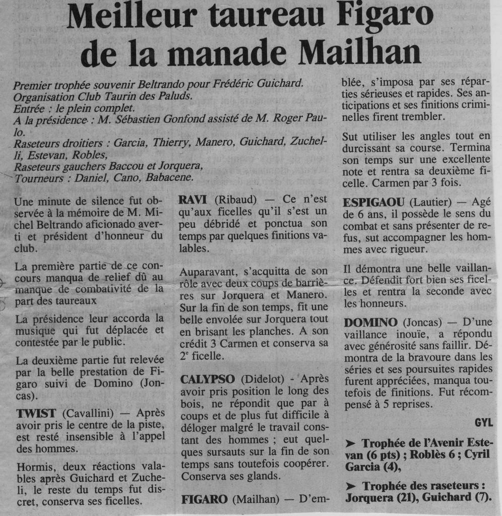 30 Juillet 2000 (La Provence)