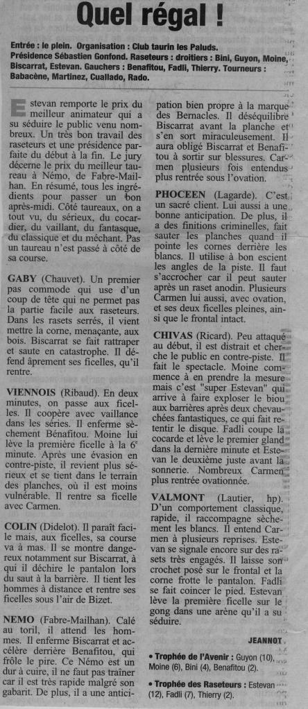 30 juillet 2006 (la provence)