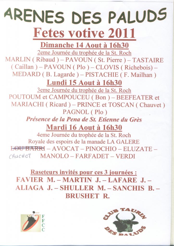 Affiche fete votive 2011