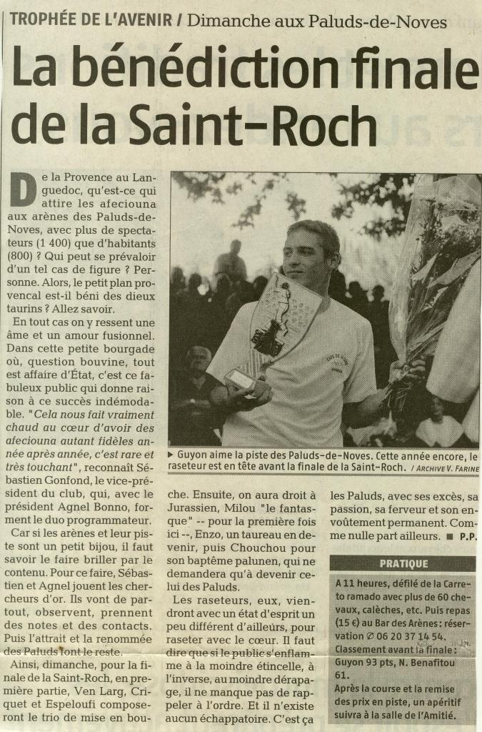 Annonce finale 2007 P Pons ( la provence)