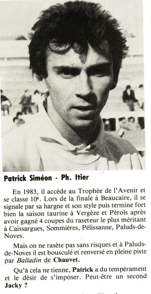 Article sur P Simeon 1983