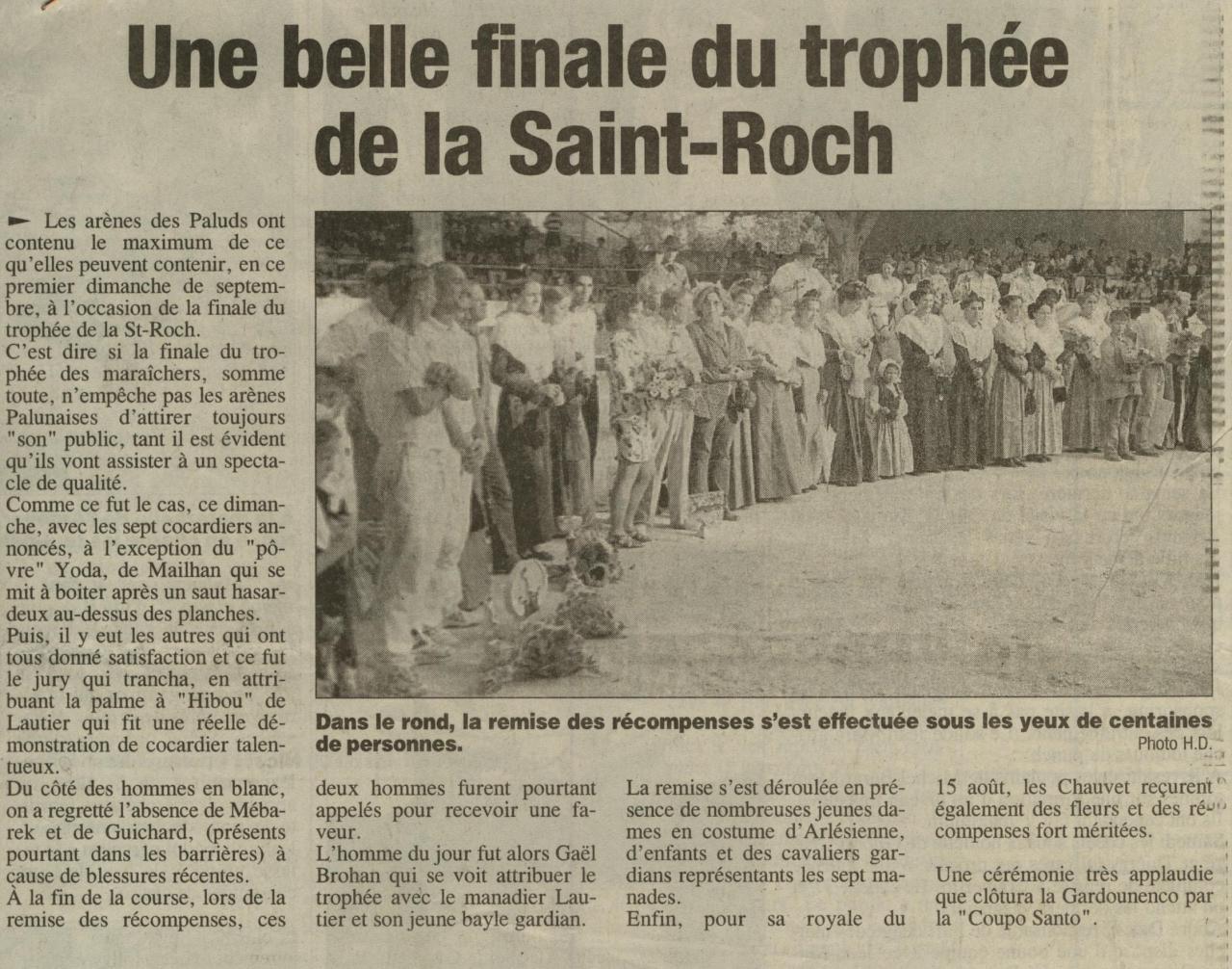 finale St Roch 2002(remise des prix)